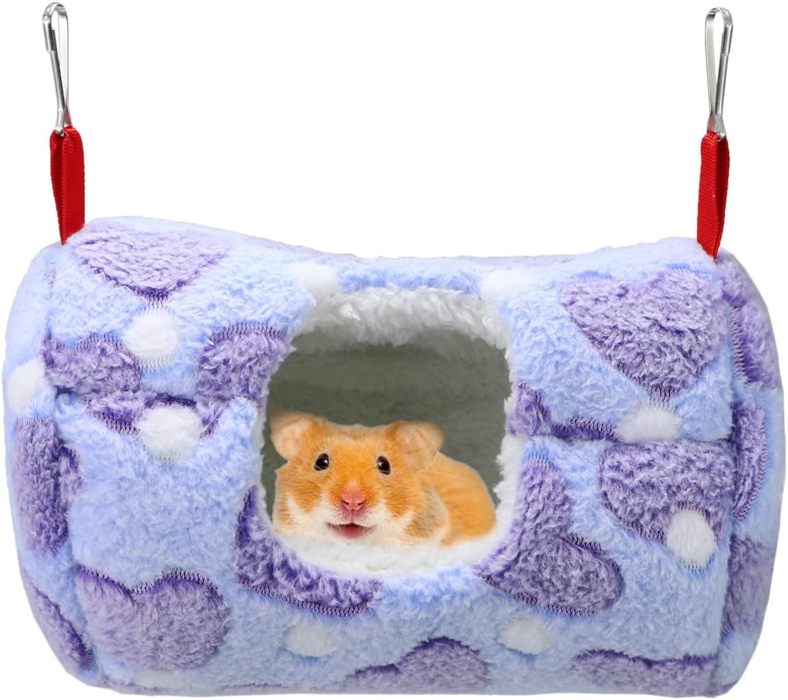 Litewoo Sugar Glider Sleeping Pouch Small Animal Hammock Bed Nest, Coffee