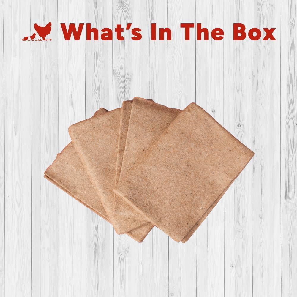RentACoop Jute Brooder Liners for Little Red Barn Brooder - 4 Pack