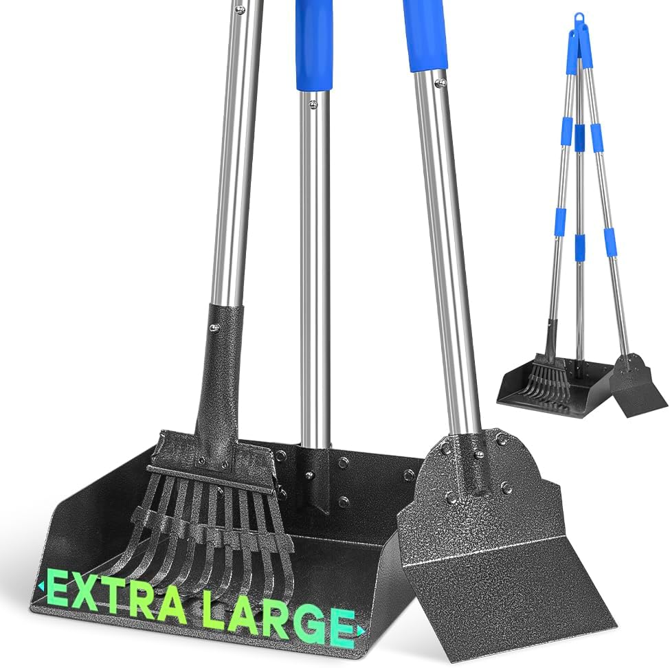 Larger Dog Pooper Scooper for Large Medium Small Dogs Stainless Steel