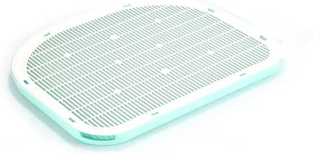Cat Litter Mat Litter Box Mat with a Flip-top Lid,Extra Large Double-Layer Trapping Mats for Kitty,XL Cat Trapping Pad with Non-Slip Base,Durable,Waterproof,Washable,Easy to Clean (Grey)