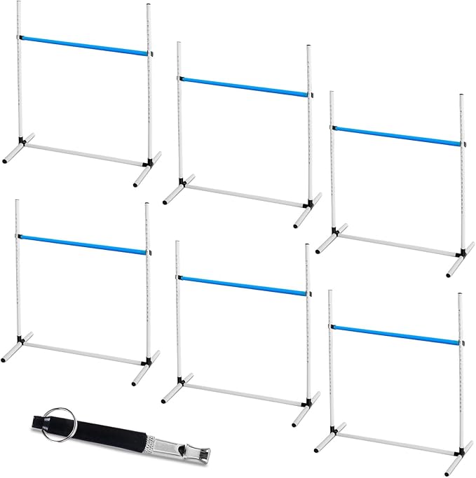 6 Pcs Dog Agility Training Equipments Dog Agility Jumps Hurdles Adjustable - Image 8