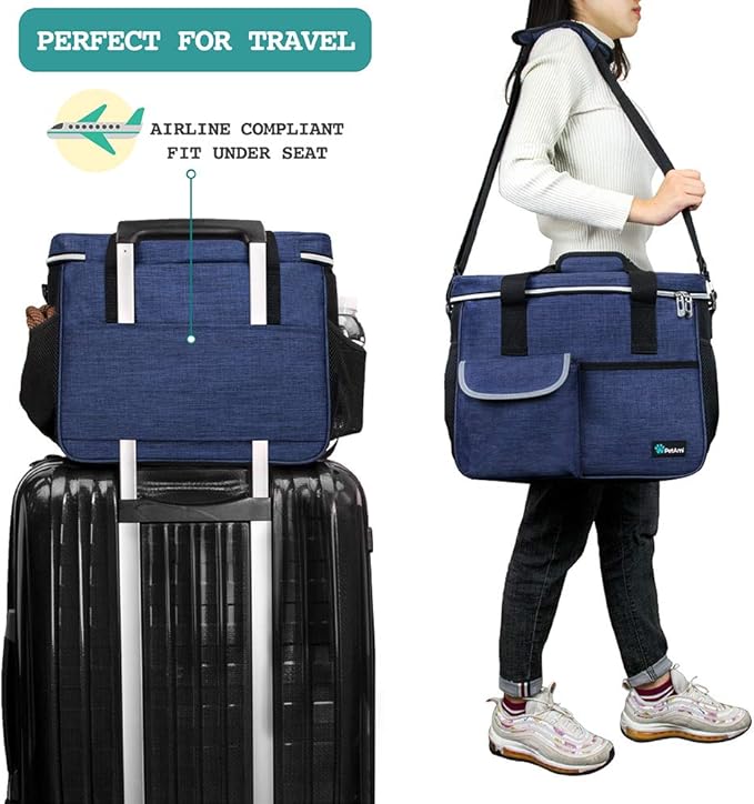 PetAmi Dog Travel Bag, Travel Pet Bag Organizer, Dog Food Travel Bag - Image 5