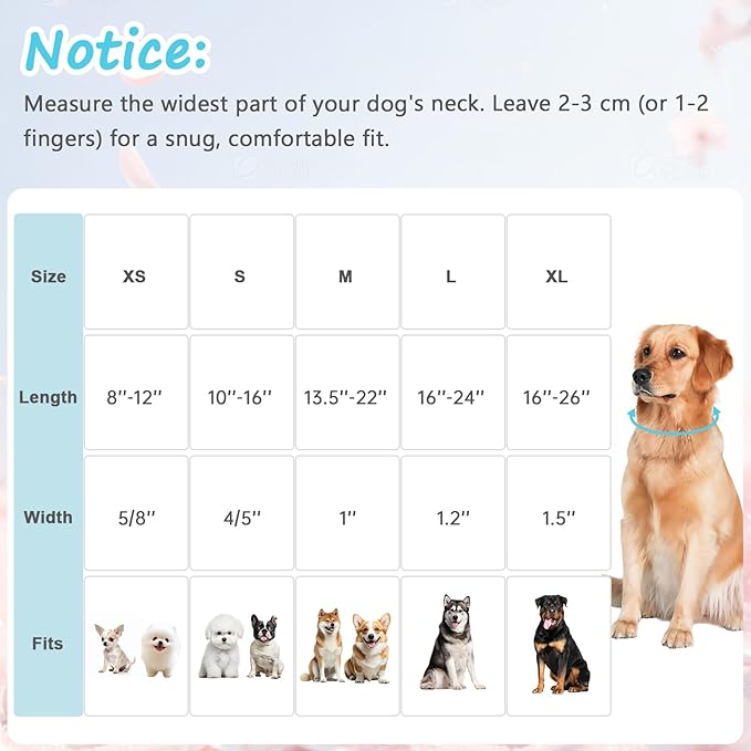 Cotton Collar for Dog，Soft Adjustable Dog Collars for Small Dogs, Cute Dog - Image 2