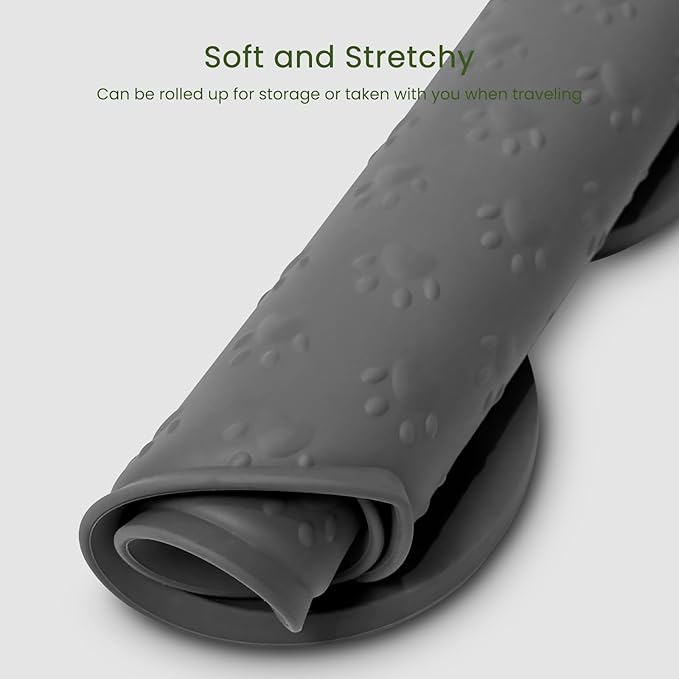 Dog Food Mat Anti-Slip Silicone Dog Bowl Mat Thicker Pet Placemat Waterproof - Image 7