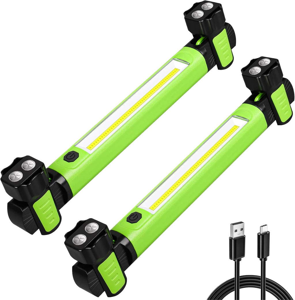 Work Light, 2500LM Bright Mechanic Under Hood Work Light Bar, Green, 1 Pc