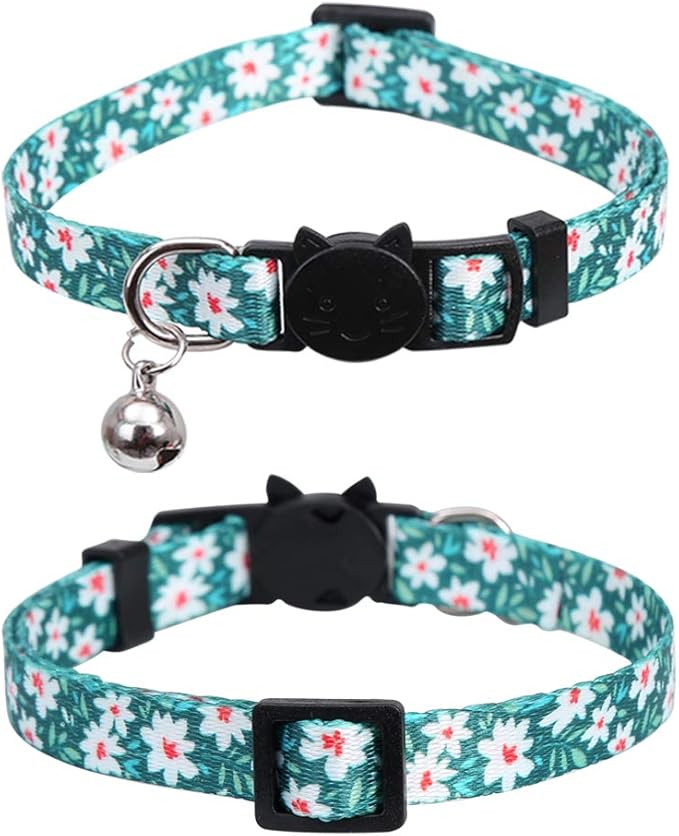 3 Pack Cat Collar Floral with Bell Breakaway Adjustable Flower - Image 5