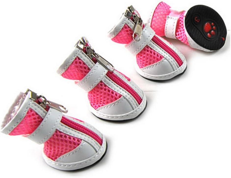 Zunea Small Dog Shoes for Hot Pavement, Breathable Mesh Summer Puppy Boots