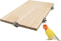 13.6×7.9 Inches Large Bird Perch Stand Platform, Natural Wooden Small Animals by Dnoifne