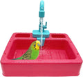 kathson Parrot Bathtub, Automatic Bird Shower Box, Bird Bathing Tub Pool Toy by kathson