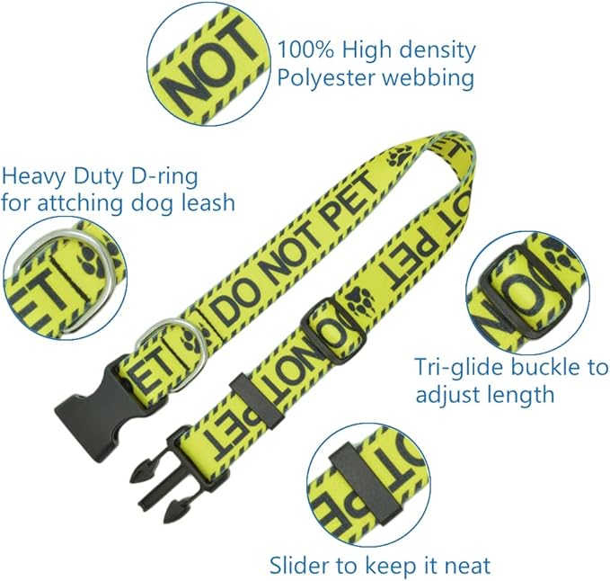 Dog Collar for DO NOT PET, Sturdy Durable - Image 3