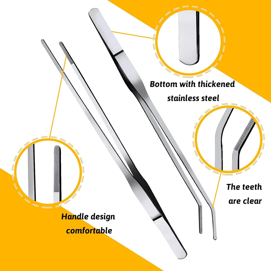 Fish Tank Cleaning Tools, 8 in 1 Aquarium Feeder Tools Kit, Aquarium Plants Cleaner, Stainless Steel Feeding