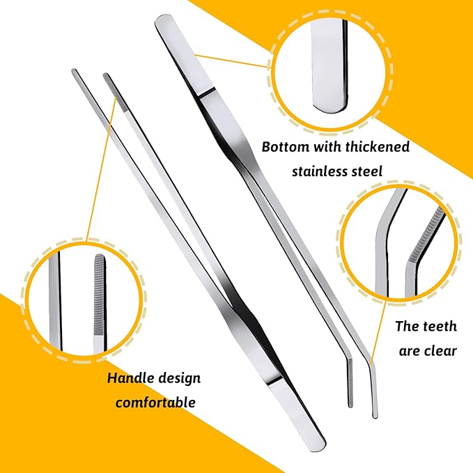 Fish Tank Cleaning Tools, 8 in 1 Aquarium Feeder Tools Kit, Aquarium Plants - Image 4