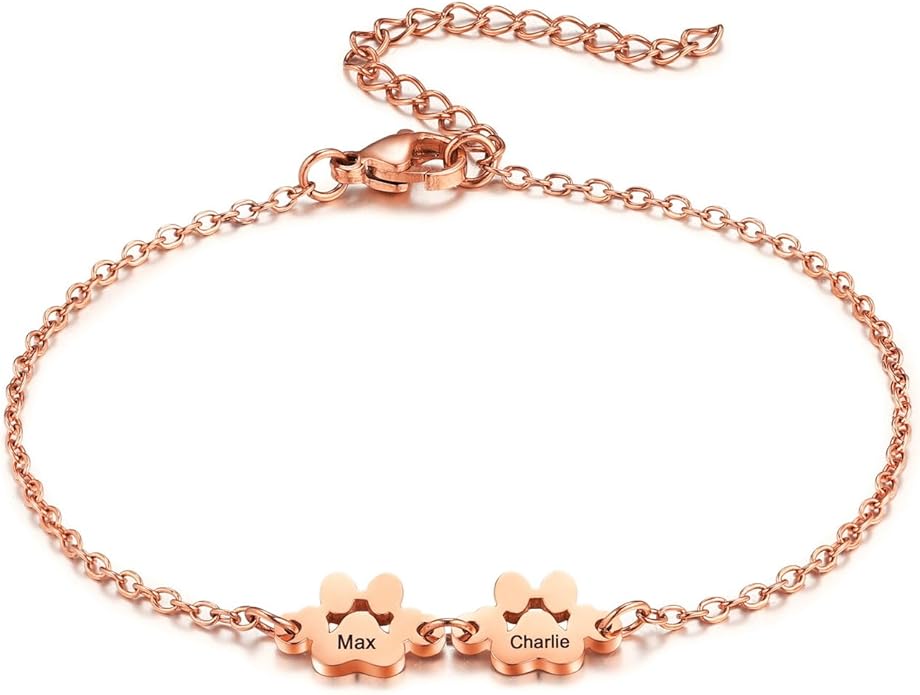 MeMeDIY Personalized Paw Print Bracelet by MeMeDIY