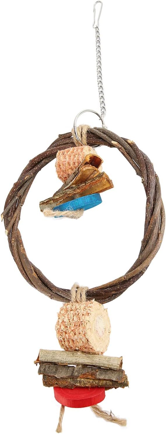 Bird Swing, Corn Cob, Edible Coloring, Beak Sharpening, Anxiety Relief - Image 7
