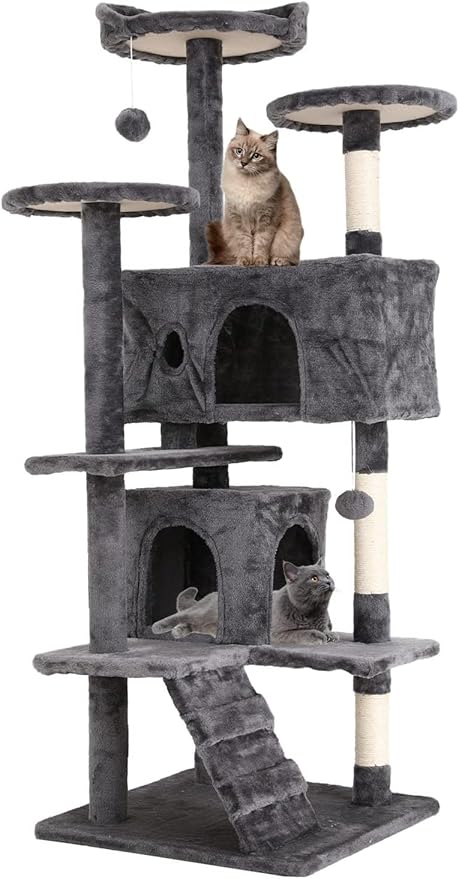 54in Cat Tree Cat Climbing Tower by Home