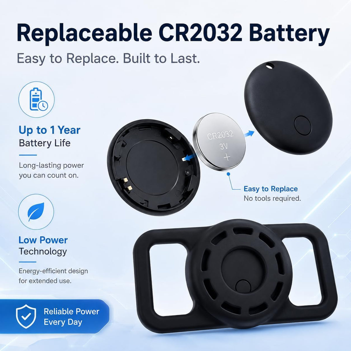 GPS Smart Collar for Dogs, Android Pet Tag. Waterproof, Google Find My Compatible, No Monthly Fee. Advanced Tracker ensures Safety for Small to Large Dogs. (Tracker for Dog)