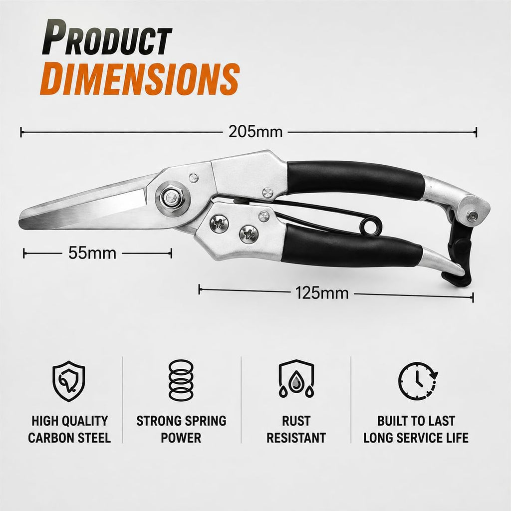 Goat Hoof Trimmers Sheep Shears Kit Garden Pruning Shears 140dxr Straight