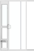 Hakuna Pets Dog Door for Sliding Glass Door - Tempered Glass Patio Insert