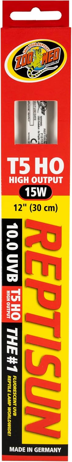 Zoo Med ReptiSun High Output Linear Lamp 10.0 UVB 15 Watt, 12in
