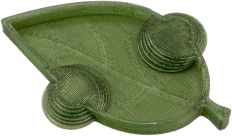 Isopod Leaf Feeding Dish Nature Inspired for Insects & Small Animals (Pack of 3) (Translucent Olive, Standard)