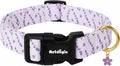 Dog Collar for Medium Dogs, Spring Purple Dog Collars by Unknown
