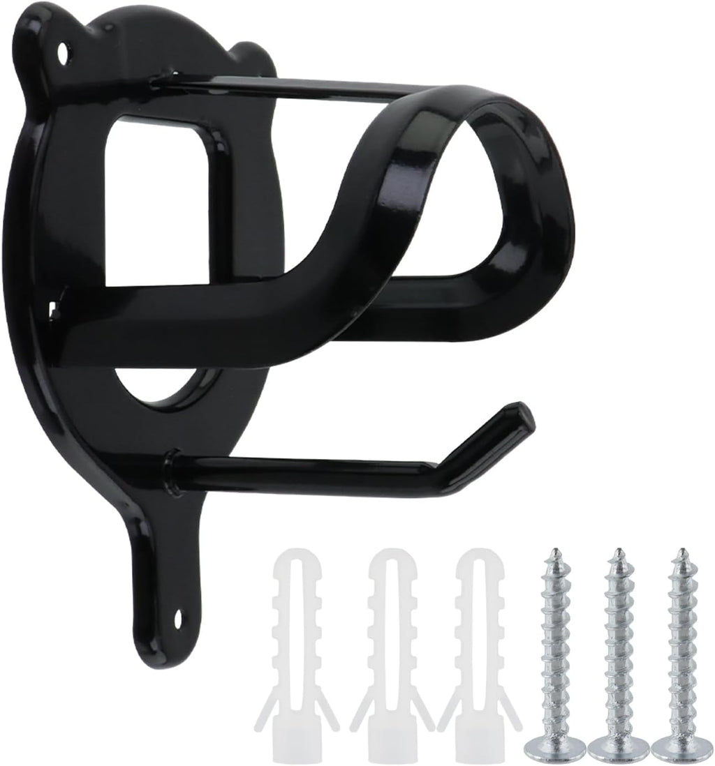 Semetall Horse Bridle Rack,3Pcs Black