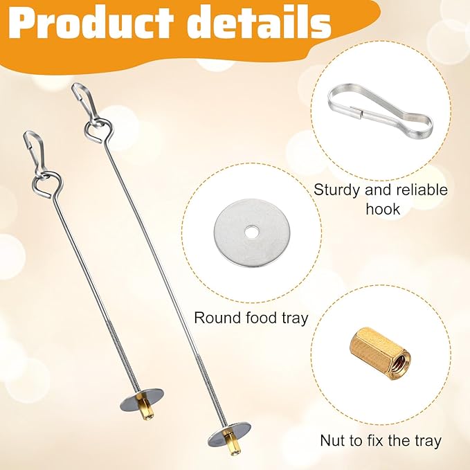 2PCS Bird Cage Food Holder - Image 5