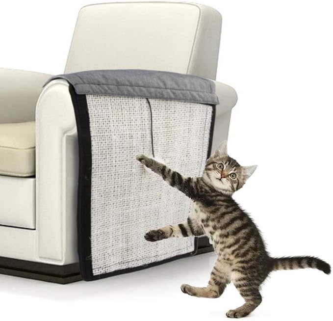 HAOZAIKEJI Cat Scratcher Mat Sofa Protector Natural Sisal Cat Scratching Mat - Image 2