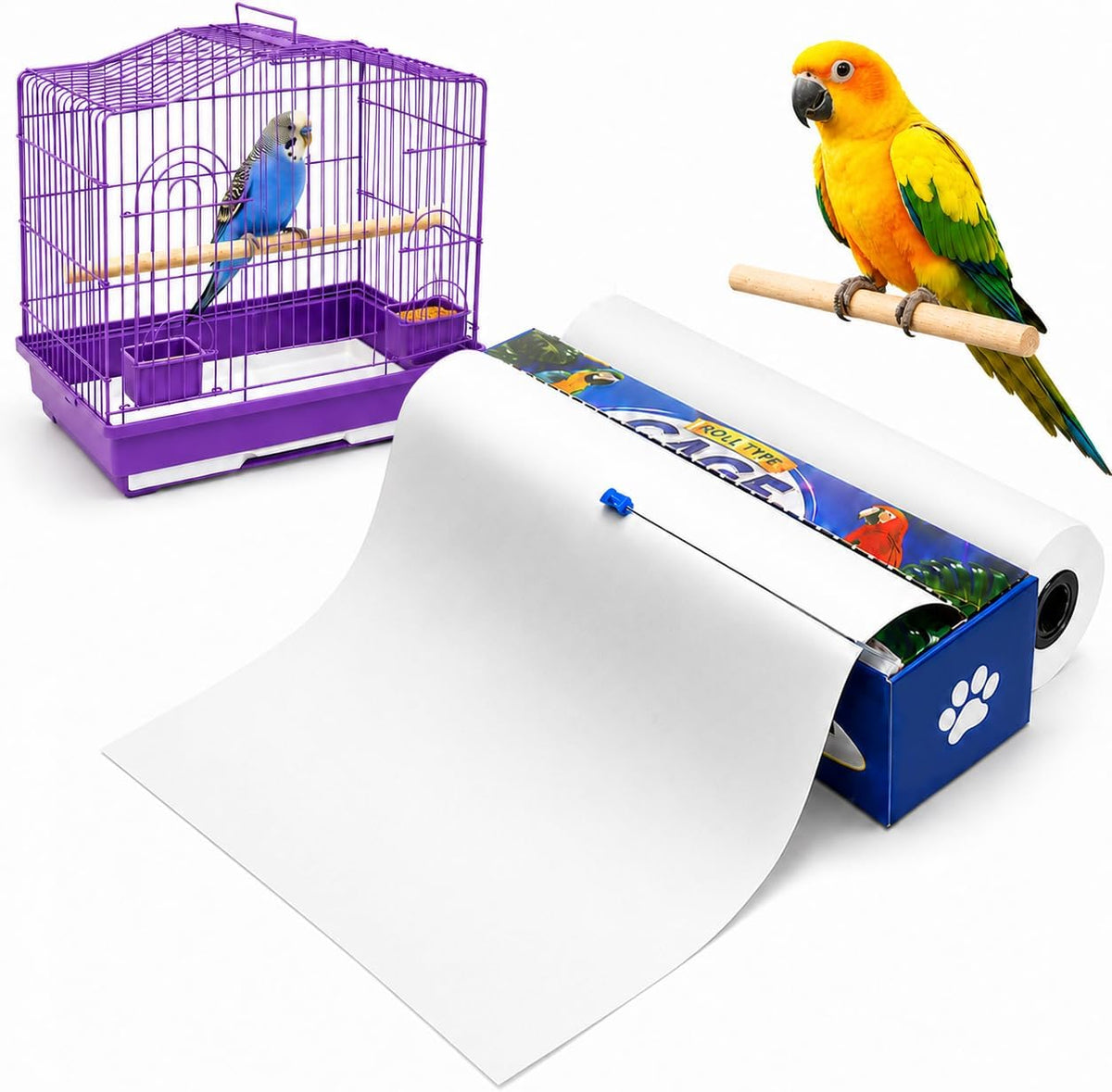 Disposable Bird Cage Liners with Slide Cutter