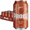 Proda Protein Soda, 10g Whey Protein, Zero Sugar, Root Beer, 12-Pack