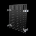Fish Tank Divider Aquarium Acrylic Isolation Grid Board Divider with Suction Cups Accessories Transparent Plate Baffle Blocking Fish Partition Net Freshwater Ornament 25x30cm/9.84x11.81in