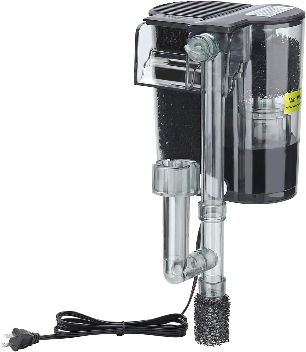 hygger Hang On Back Aquarium Filter, Fish Tank Filter for Tank Up to 5 Gal