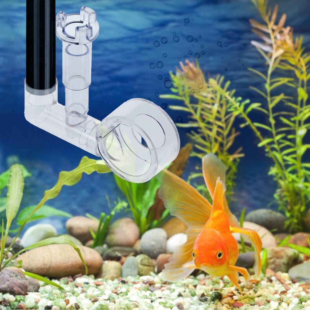 Aquarium Surface Skimmer Kit, Integrated Filter Pipes Skimmer with 360° Adjustable Angle for Aquarium Fish Tank