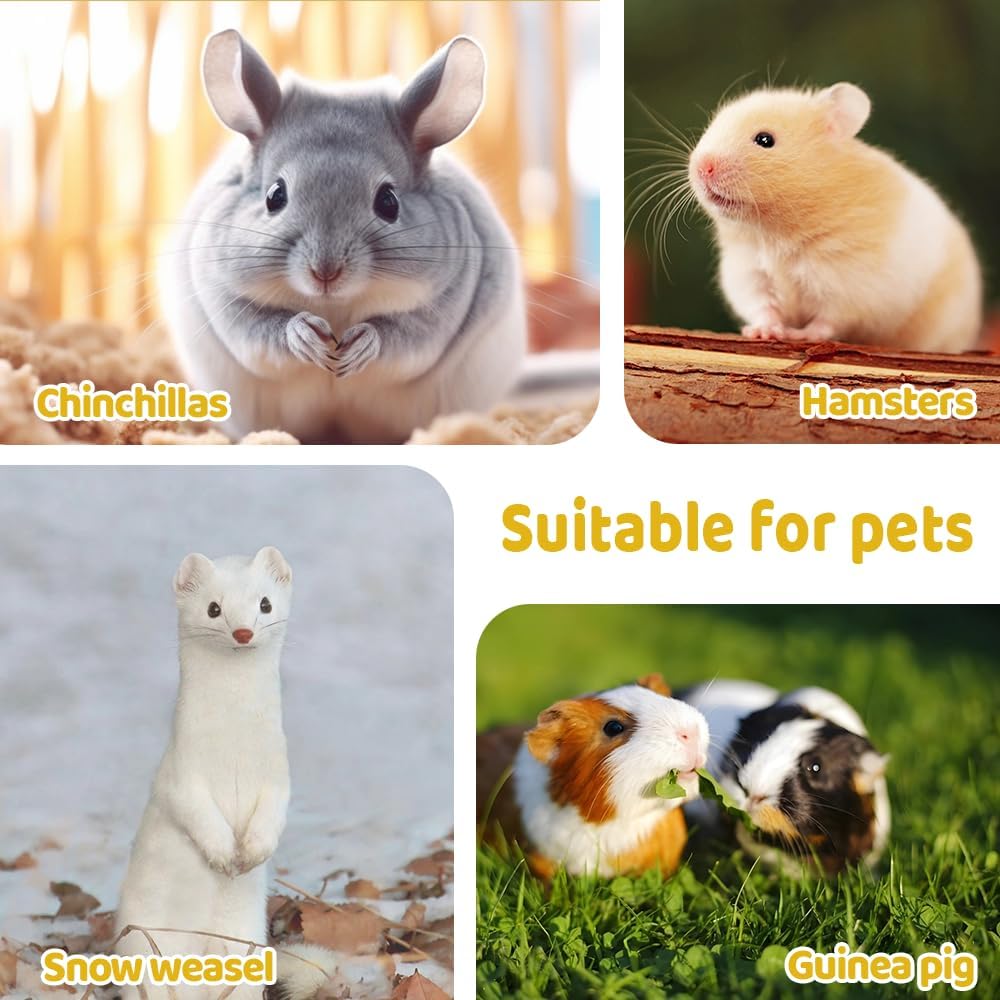 DONGKER Rabbit Hideout,Guinea Pig Bed with Washable Removable Cushions & Non-Slip Bottom for Guinea Pigs Hamsters Hedgehogs Ferrets Other Small Animal