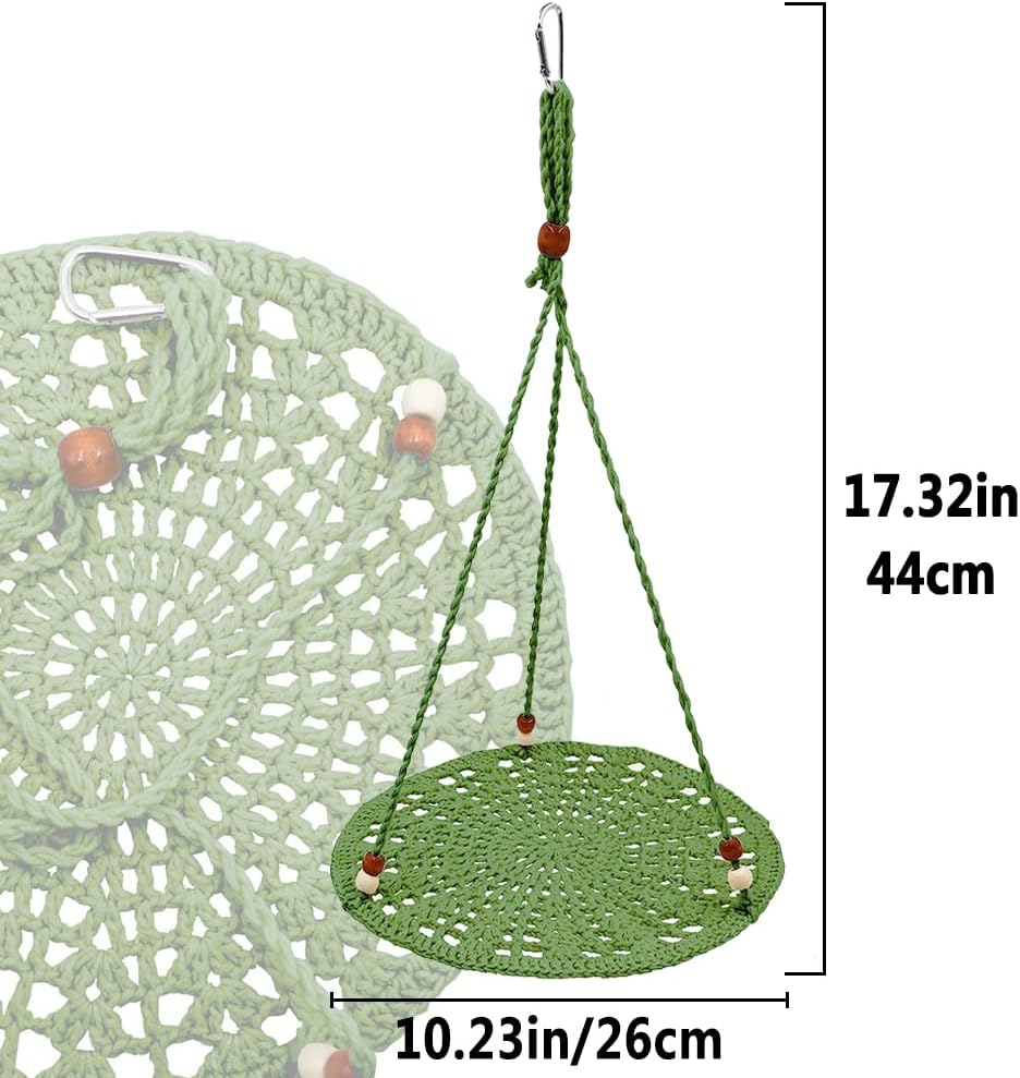 Reptile Hammock Swing Bearded Dragon Guinea Pig Rest Bed Habitats Supplies Climbing Terrarium for Lizard Leopard Gecko Parrots Parakeet Cockatiel Rats Snake Hamster Squirrel Chameleon Small Birds