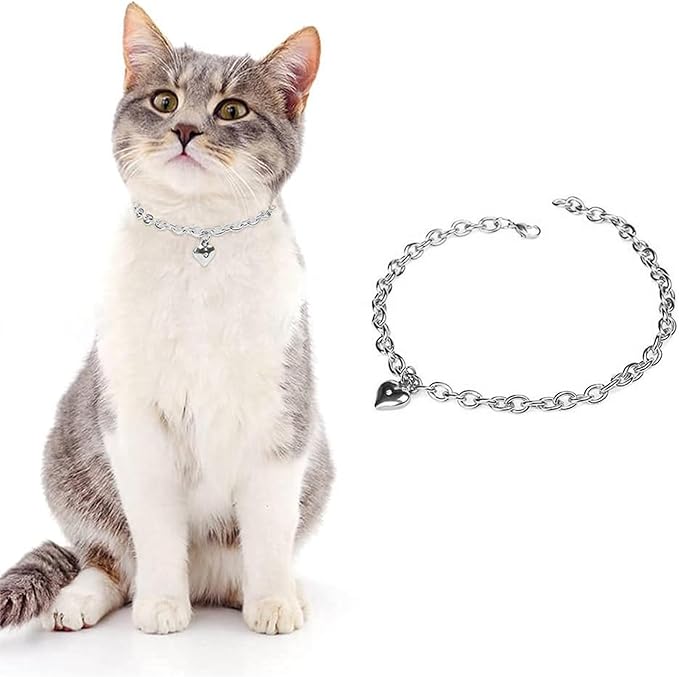 HOWWFALY Dog Collar and Dog Chain Necklace Stainless Steel Adjustable 18K - Image 2