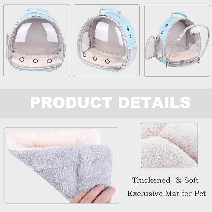 Portable Small Animal Backpack Travel Breathable Pet Carrier Bag Cages - Image 4