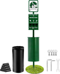 VEVOR Dog Waste Station, Rust-Proof Pet Poop Station with Bags, Can Liners