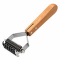 Undercoat Rake for Dogs & Cats, Dual-Sided Dematting & Deshedding Comb