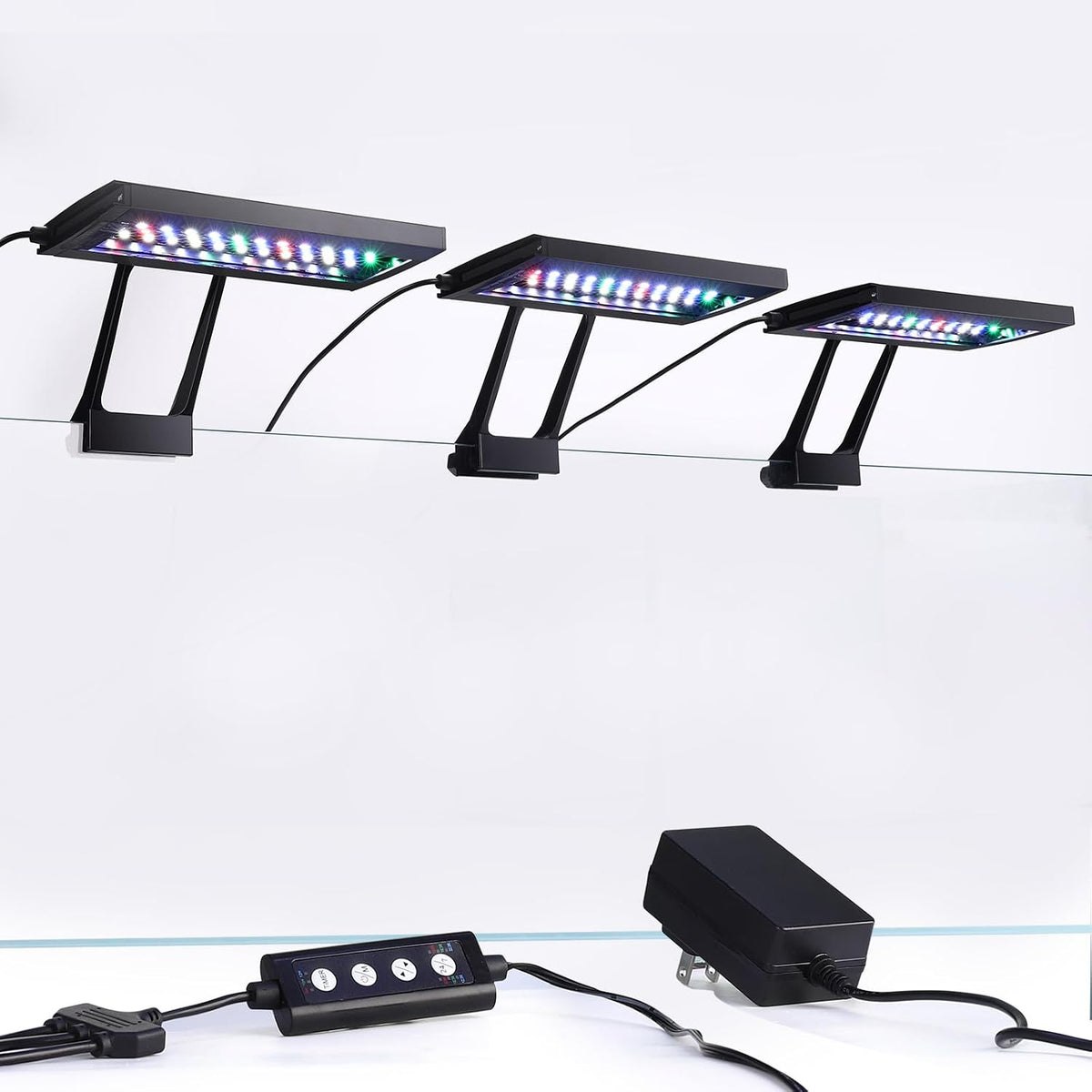 hygger Clip On Aquarium LED Light with Multi-Channel Controller, Fish Tank Light 24/7 Lighting Sunrise-Daylight-Moonlight and DIY Mode, Adjustable Timer/Brightness Light 7 Colors for Freshwater (2)