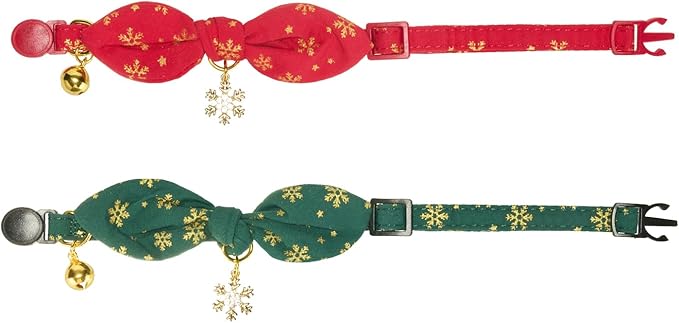 2 Pack Christmas Cat Collar - Image 6