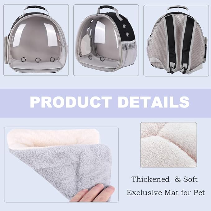 Portable Small Animal Backpack Travel Breathable Pet Carrier Bag Cages - Image 6