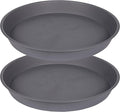 2 Pack of 20 21 inch Plant Saucer Round, Deep Plant Saucers by Bleuhome