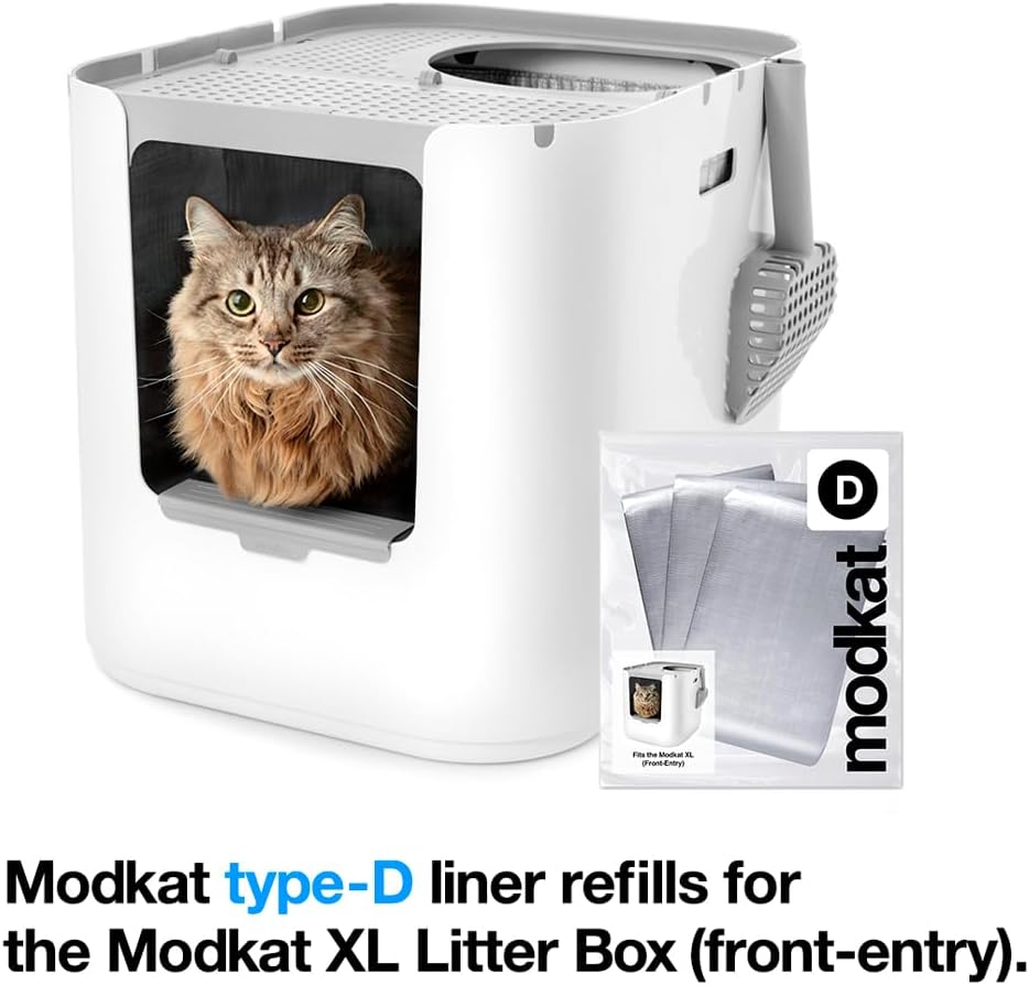 Modkat Type D Litter Box Liners, 3-Pack | Fits Modkat XL Front-Entry
