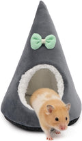 Hamster Hideout Bed for Hamsters Gerbils Mice, Gray