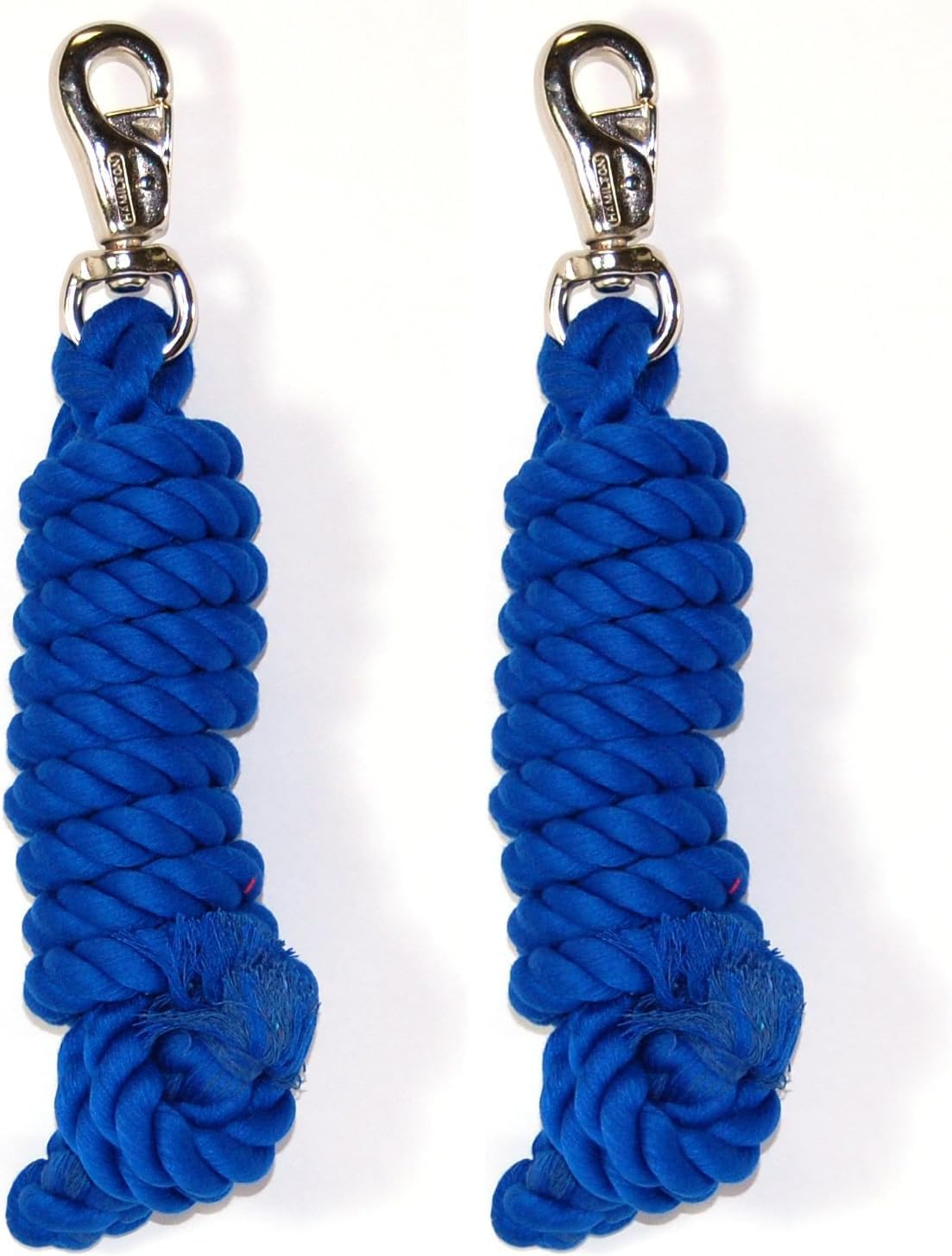 Hamilton 3/4" x 10' Cotton Horse Lead Rope with Bull Snap, Red