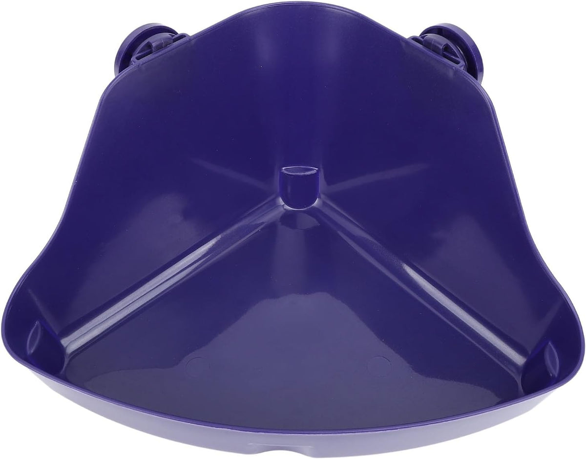 Triangle Corner Potty Sandbox, Plastic Wall Hanging Anti Splashing Small Animals Litter Box Bath Tub Container with Accessories for Guinea Pig Ferret Gerbil (S)