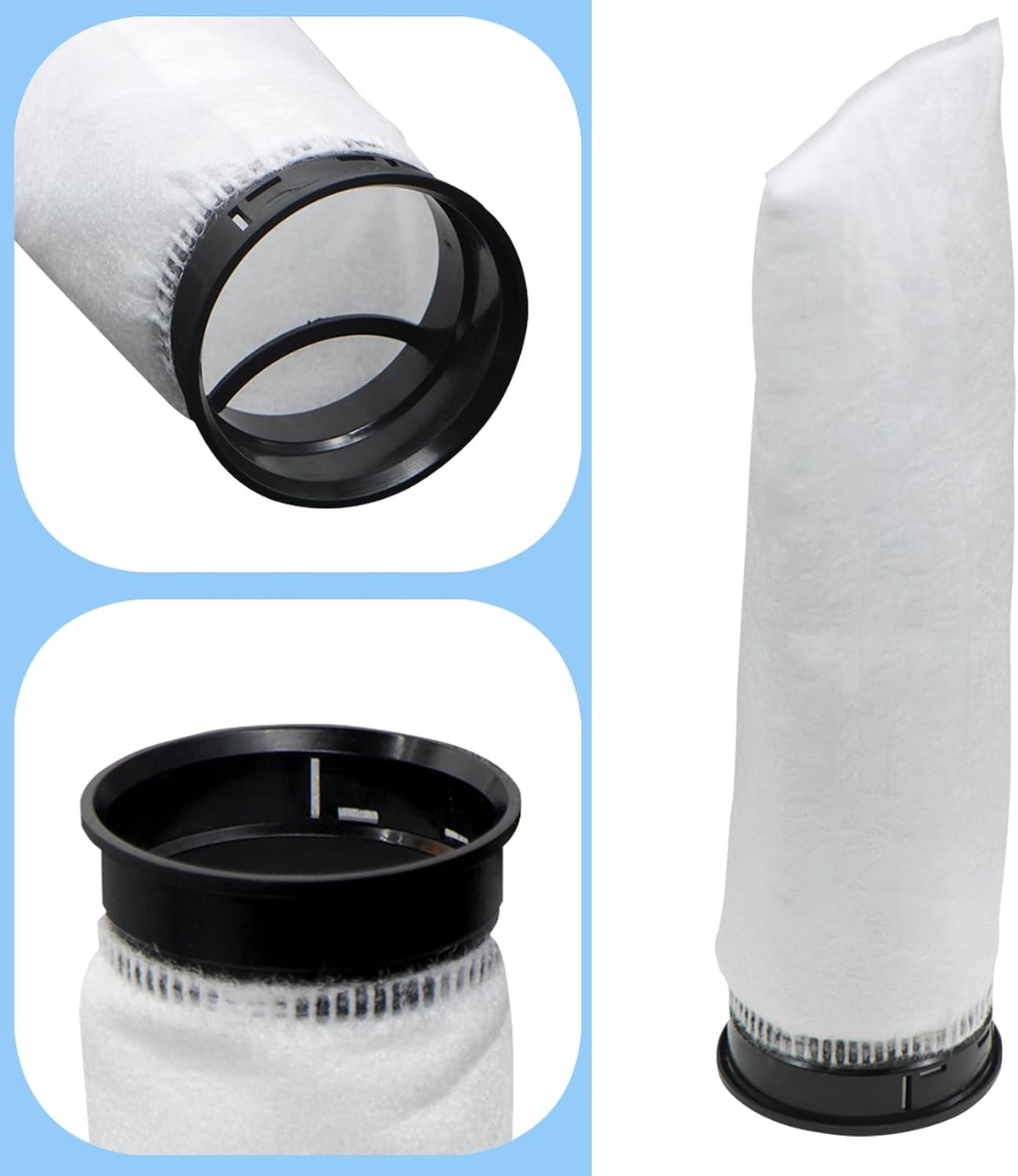 2 Pack 2.75 Inch 225 Micron Filter Sock Fits Waterbox Aquarium Models, Fits Eshopps Aquarium Models, Fits Fiji Cube Aquariums, Also Fits all 2.75" Filter Sock Holders, Check SIZE First