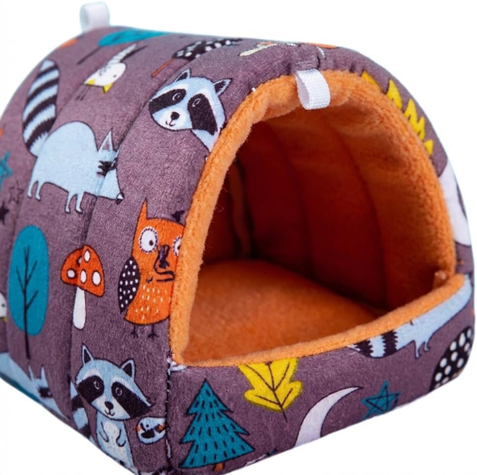 Guinea Pig Hideout 4 Pack Cozy Cave Small Animal Bed 9.8 Inch