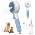 Cat Brush for Shedding, Self-Cleaning Deshedding Tool for Indoor Cats & Small Dogs, 3-in-1 Grooming Brush with Water Spray Mist, Rechargeable Pet Hair Removal Tool for Loose Fur and Tangles